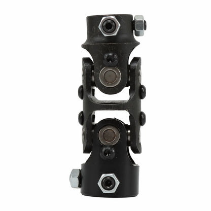 1" DD X 3/4" DD Chrome Steel Double Steering U Joint Coupler for Universal