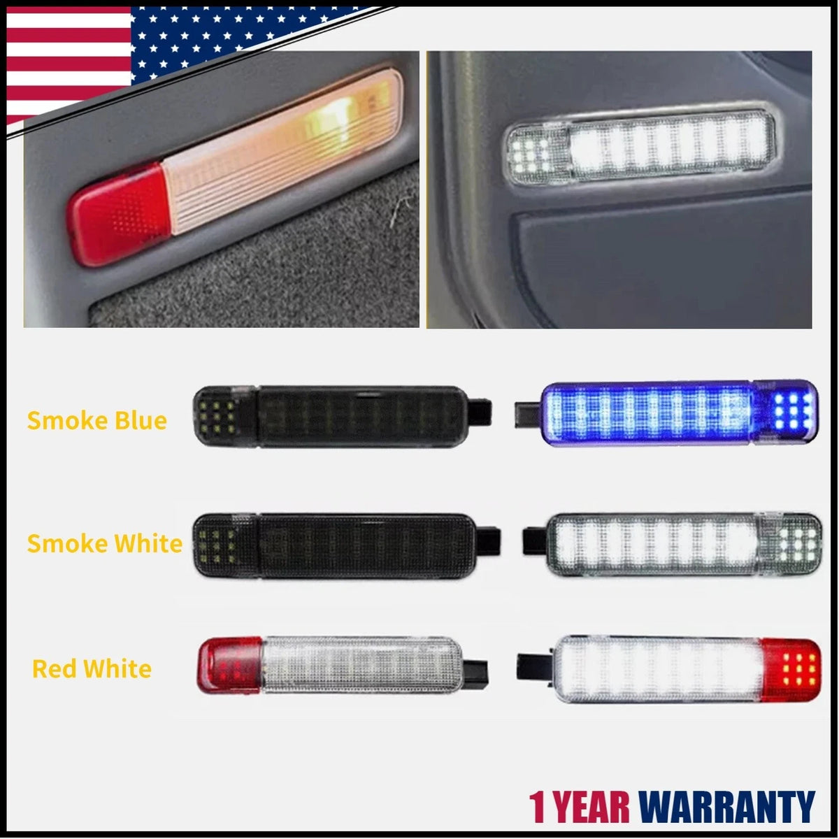 Set of 4 LED Door Courtesy Lights for Chevy Silverado Suburban Tahoe GMC Sierra Yukon (2014–2023)