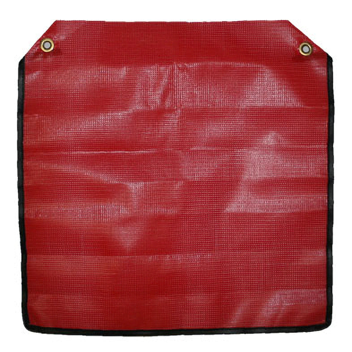 18" x 18" Red Mesh Flag with Grommets for Automotive Use