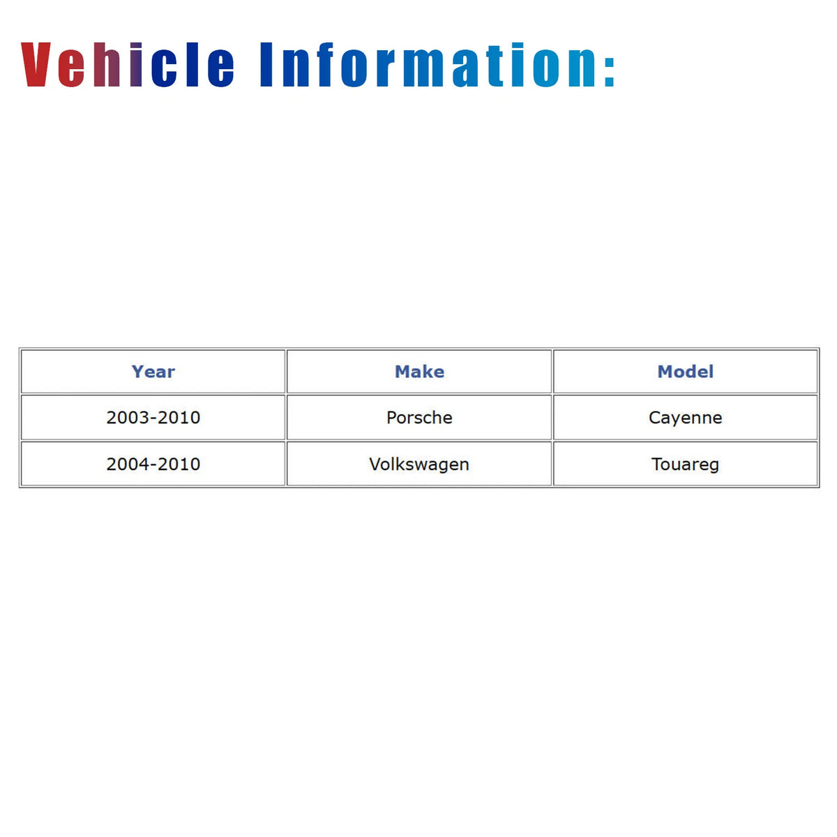 Driveshaft Assembly for Porsche Cayenne (2003–2010) & VW Touareg (2004–2010) 7L6521102