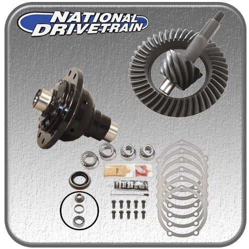 Ring and Pinion Bearing Install Kit & Posi Diff for Ford 9" (3.50, 31 SPL)