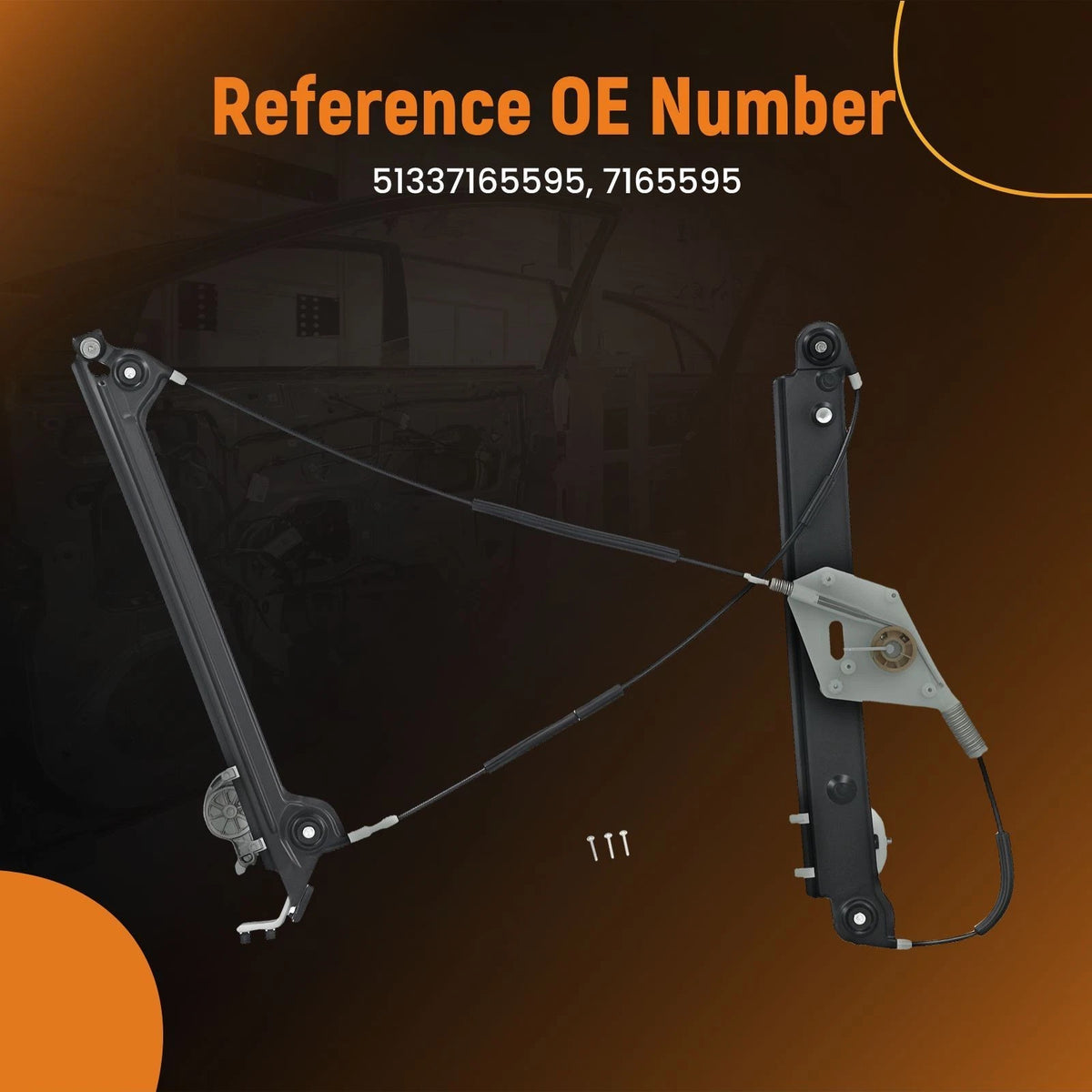 Front Window Regulator w/o Motor for BMW 1 Series E81 E82 E88 (2004–2013)