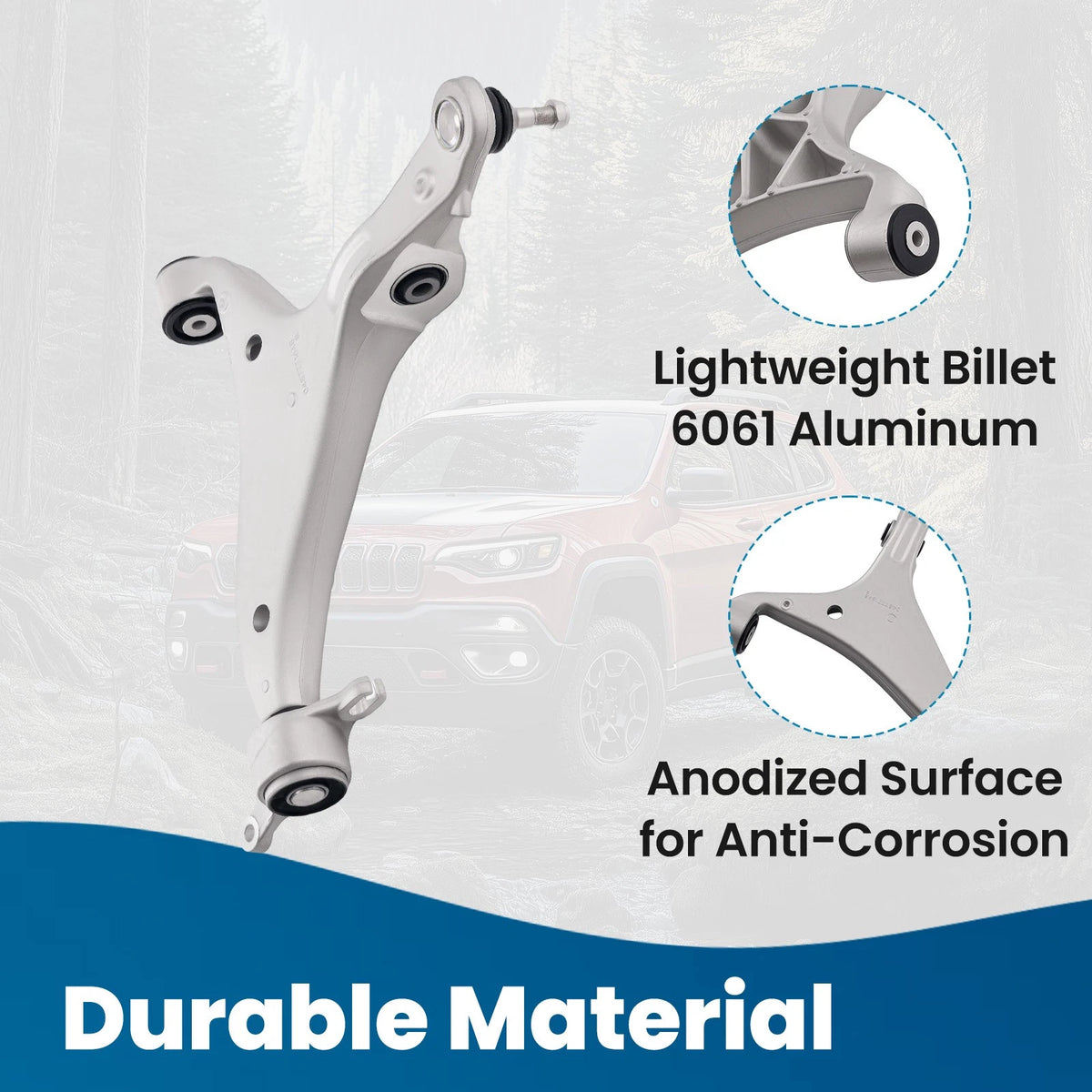 Front Right Lower Control Arm for Dodge Durango Jeep Grand Cherokee (2016–2022)
