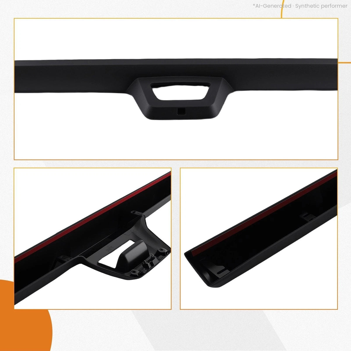 Black PP Tailgate Cover for Cadillac Escalade EXT Avalanche (2007–2013) 15902099