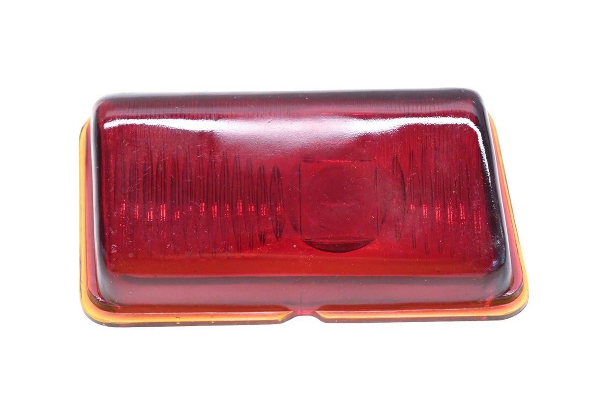 T-521 Red Glass Taillight Lens for Aftermarket Vehicles (NOS)