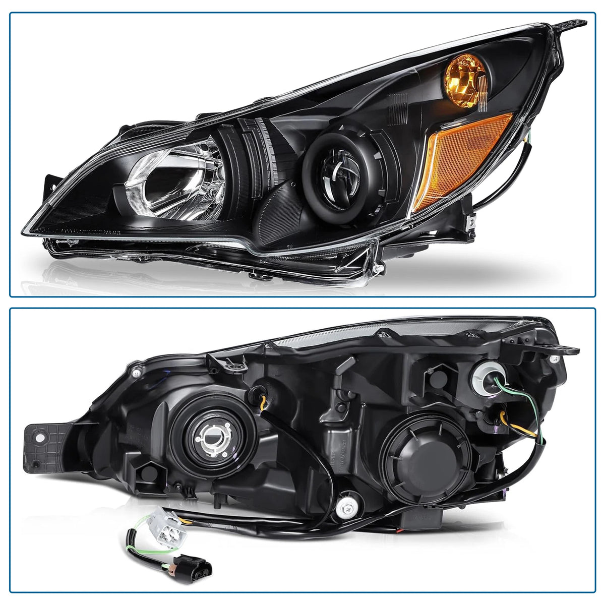 Headlamps Set of 2 Left+Right for Subaru Legacy/Outback (2010–2014)