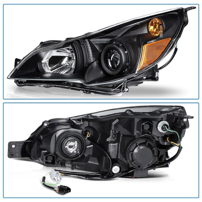 Headlamps Set of 2 Left+Right for Subaru Legacy/Outback (2010–2014)