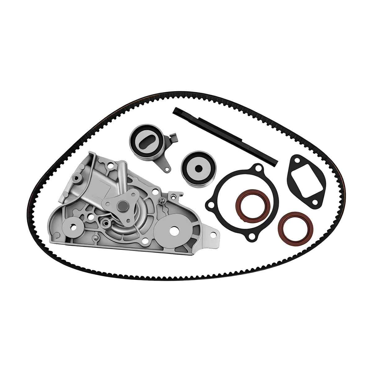 Engine Timing Belt Kit with Water Pump for Mazda Miata MX-3 Kia Sephia (1990–1998)