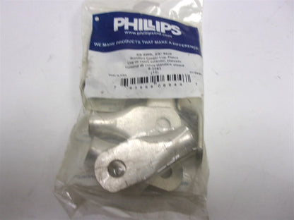Set of 10 Phillips Tin Plated Straight Lug 4/0 Gauge 3/8"