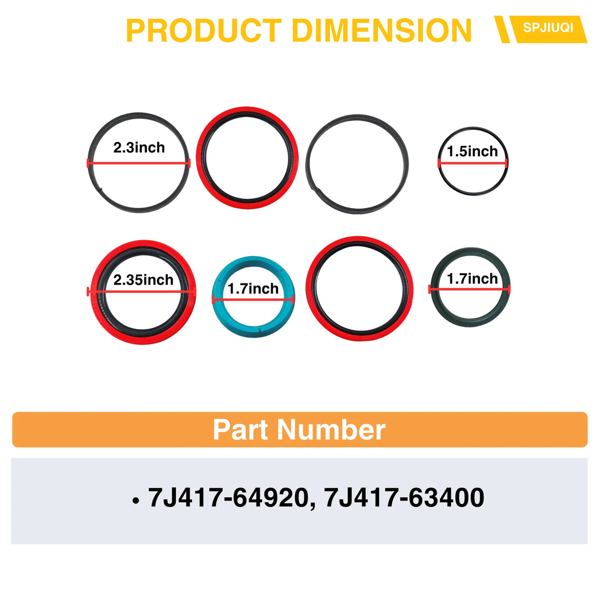 Loader Cylinder Seal Kit for Kubota LA1153S LA1154A LA1154E LA1154SU (2000–2023)