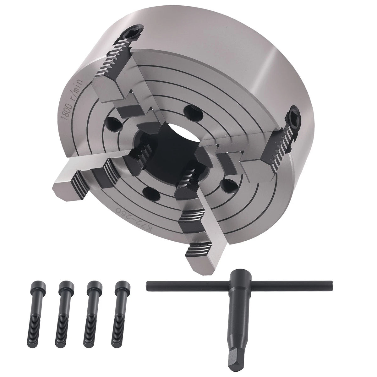 4 Jaw Self Centering Lathe Chuck for K72-250 (250mm)