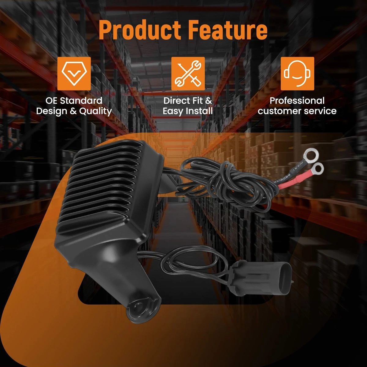 Voltage Regulator Rectifier for Harley Davidson FLT, FLHT, FLHR (2002–2003) 74505-02