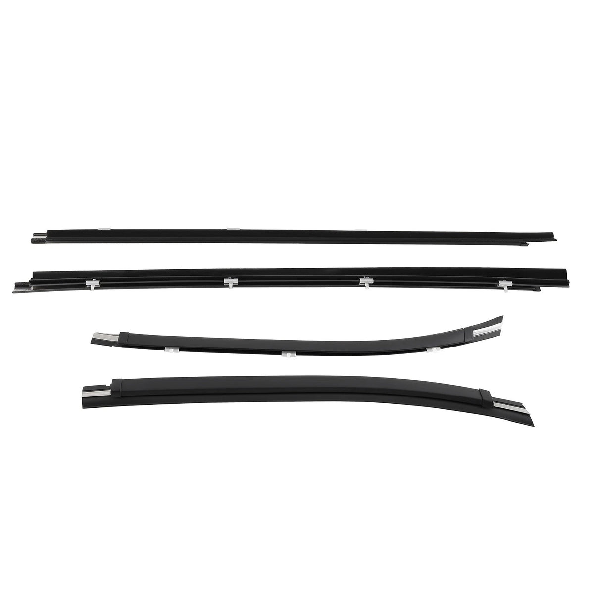 Set of 4 Door Window Moulding Trim Weatherstrip for Toyota Tacoma (1995–2004)