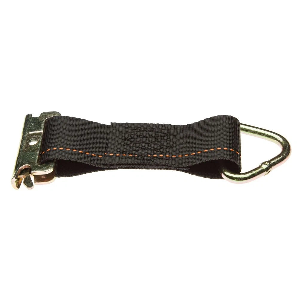 2-Pack E-Track Tie-Down Strap with D-Ring & E-Fitting for S or J-Hooks