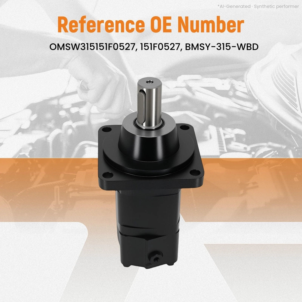 Hydraulic Orbital Motor OMSW315-151F0527 for 32mm Shaft with 1/2 BSP Port