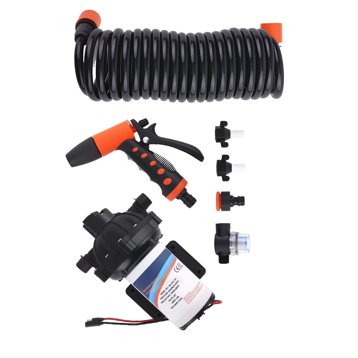 Fresh Water Pump 5.5GPM 70PSI for Boat Marine Yacht RV Caravan (12V 24V)