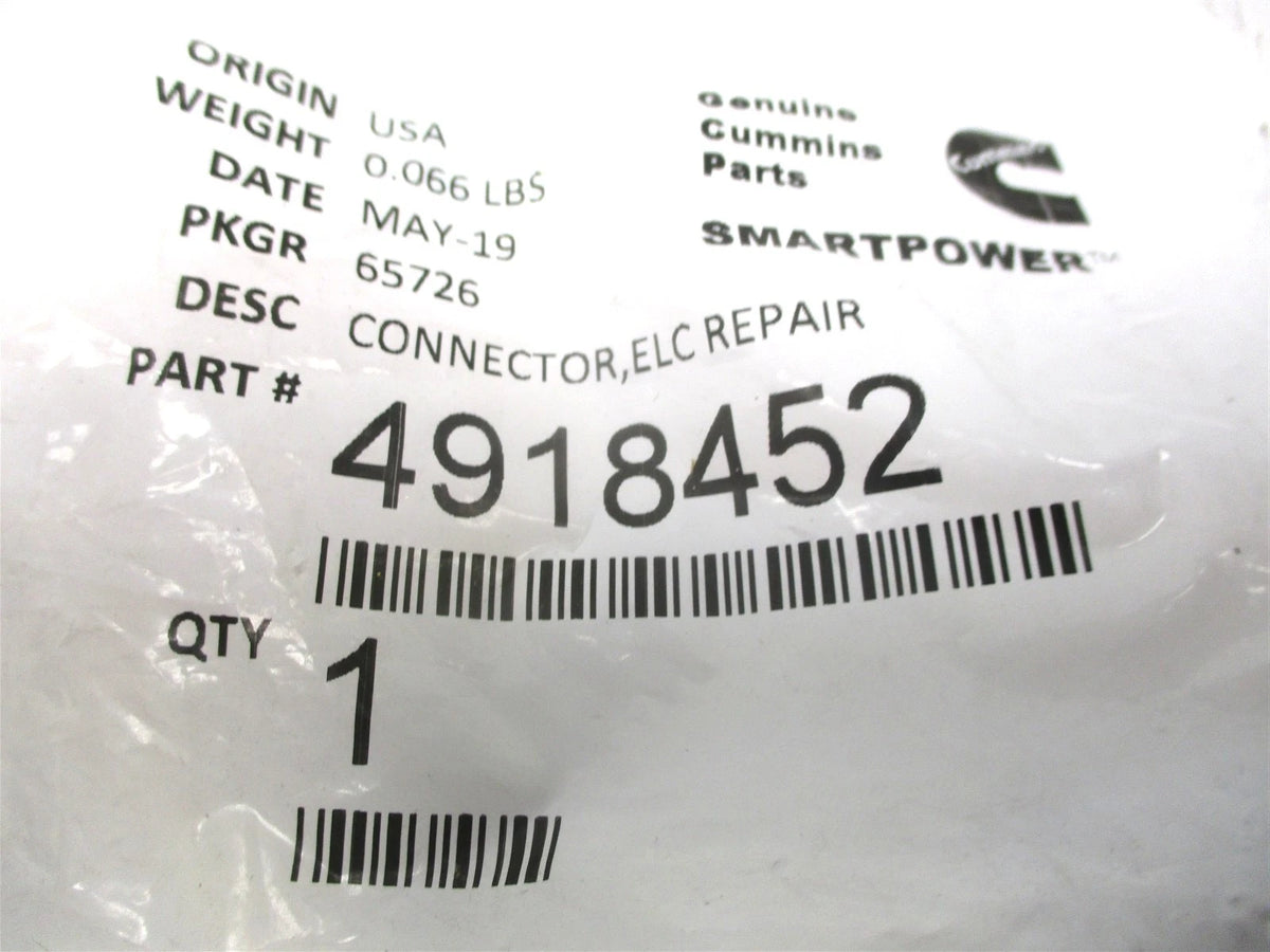 Genuine Cummins Electrical Repair Connector 4918452, 6462209 for Cummins