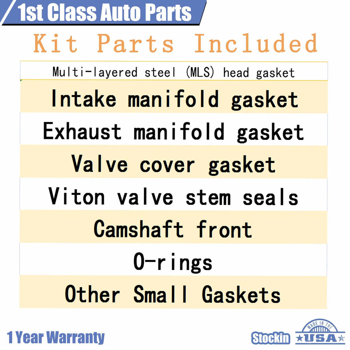 Engine Cylinder Head Gasket Set for Jeep Dodge Dakota Durango RAM 4.7L V8 (N)