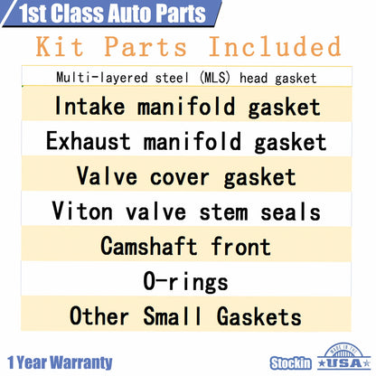 Engine Cylinder Head Gasket Set for Jeep Dodge Dakota Durango RAM 4.7L V8 (N)