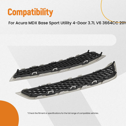 Set of 4 Chrome Grille Assembly for Acura MDX (2010–2013) AC1039111