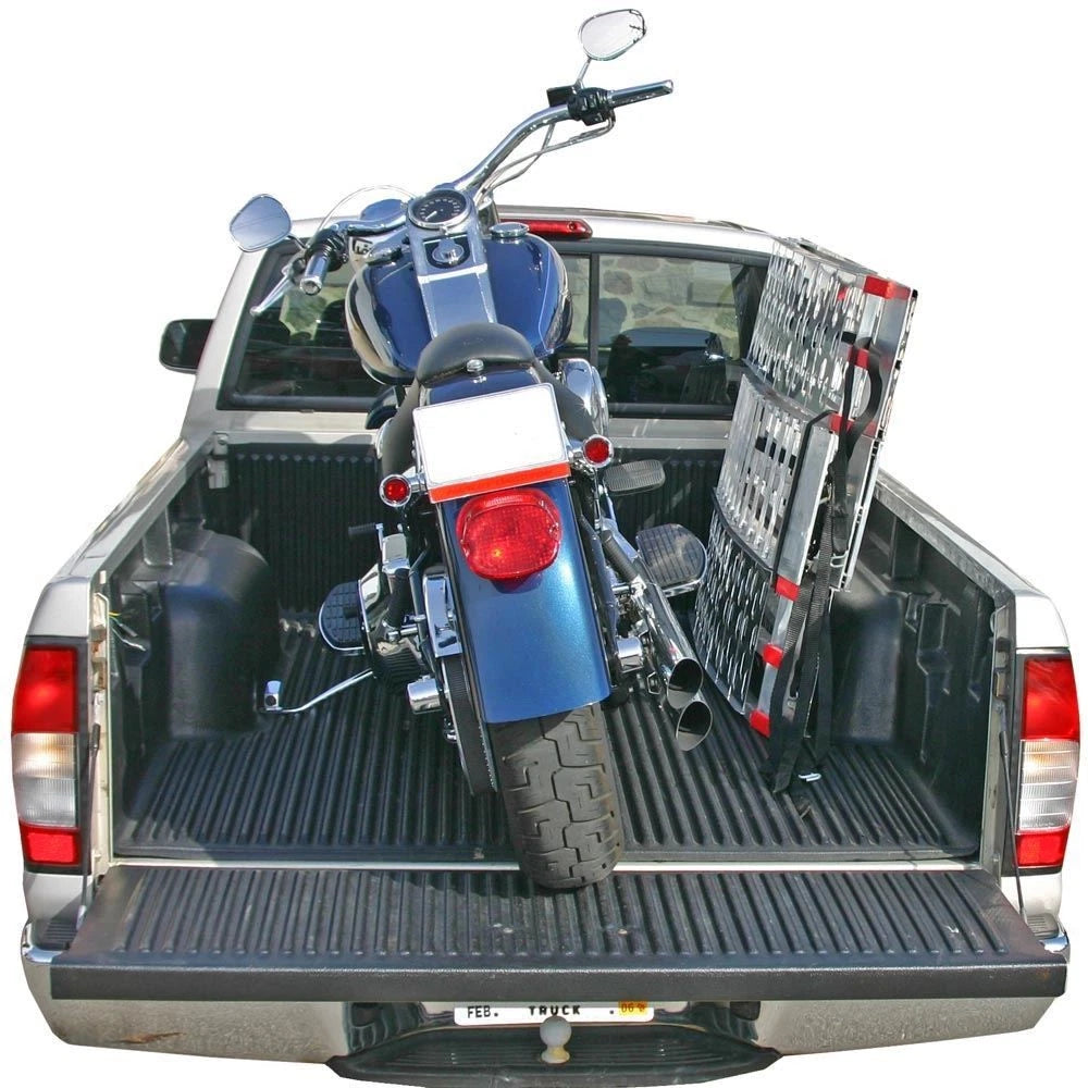 7.5' Black Widow AF-9034-HD Aluminum Arched Folding Motorcycle Ramp