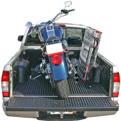 7.5' Black Widow AF-9034-HD Aluminum Arched Folding Motorcycle Ramp