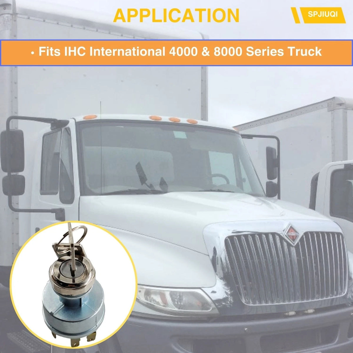 12V Ignition Key Switch for International Truck 4000/8000 Series (12339179)