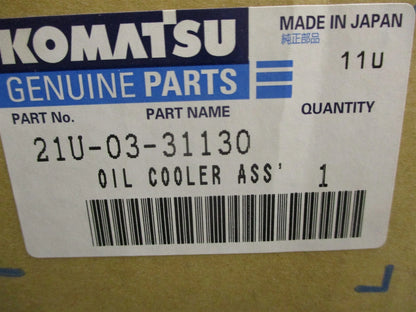 Hydraulic Oil Cooler for Komatsu PC20MR-1, PC20MRX-1, PC20UU-3 (21U-03-31130)
