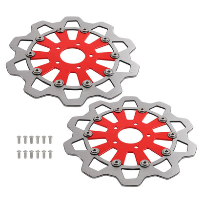 Pair 11.8" Front Brake Rotor for Harley Touring Street Glide (2008–2019)