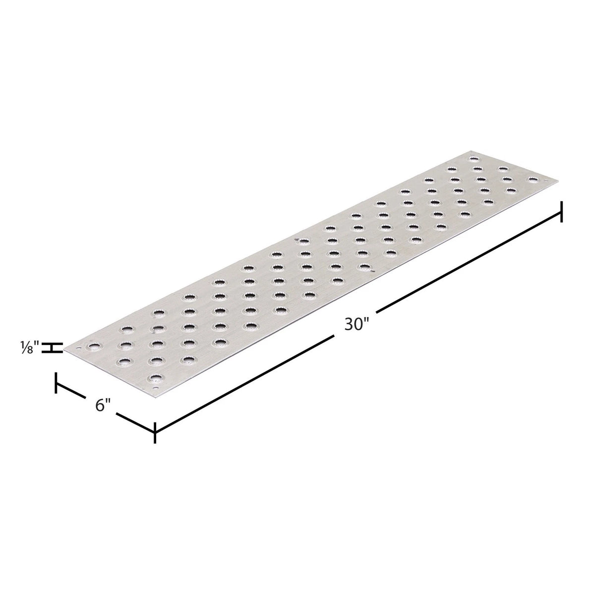 HD Ramps 30" x 6" Trailer Traction Tread with Circle Punch Plate