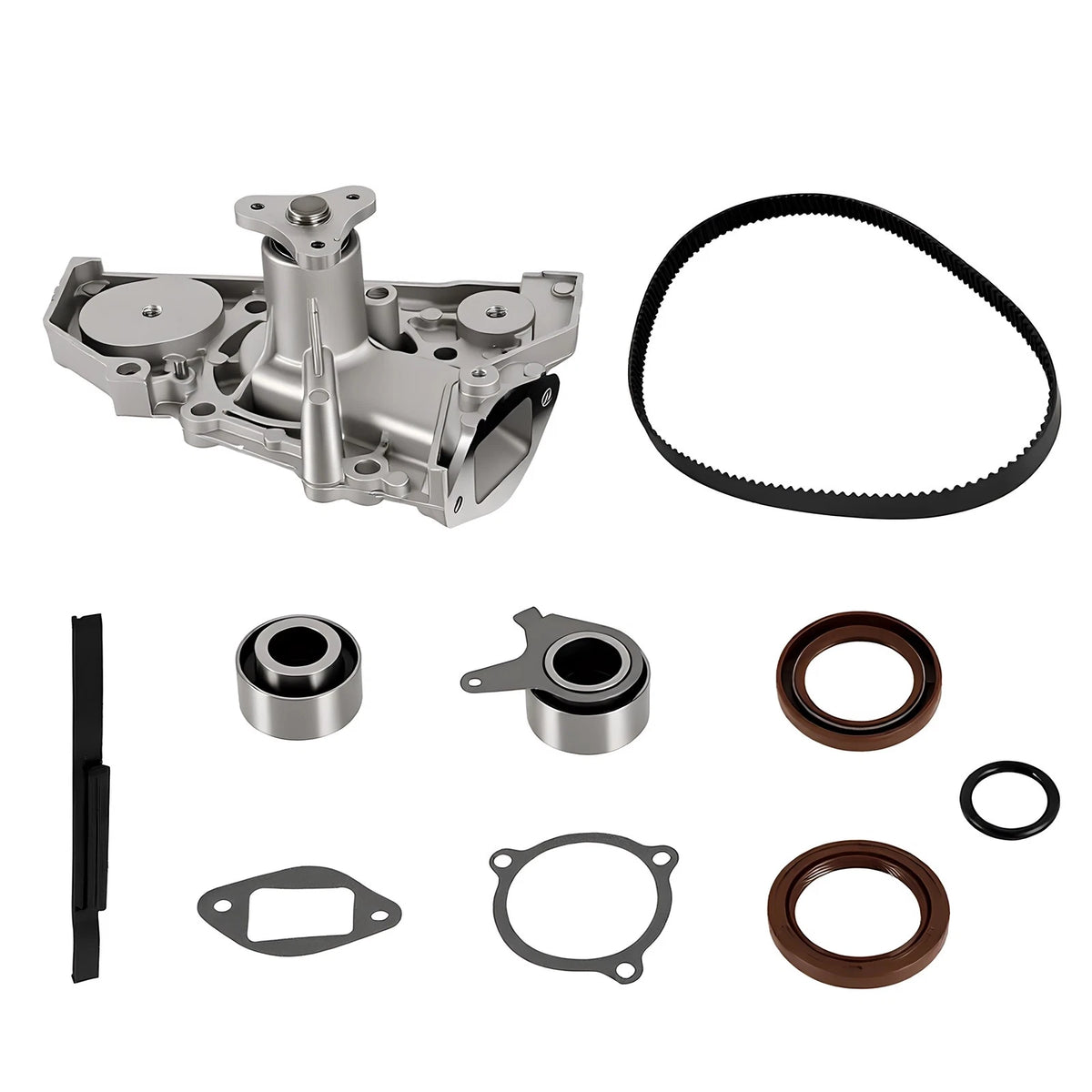 Timing Belt Kit with Water Pump for Ford Escort Mercury Capri Mazda 1.6L (1990–1996) PP179LK2