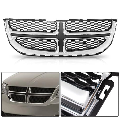Chrome Front Bumper Grill Upper Grille for Dodge Grand Caravan (2011–2020) JYA055