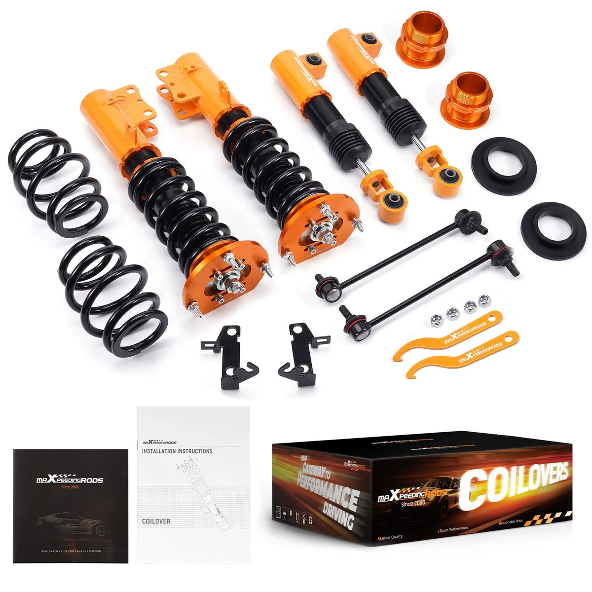 Complete Coilover Lowering Coils for Chevrolet Cobalt (2005–2010)