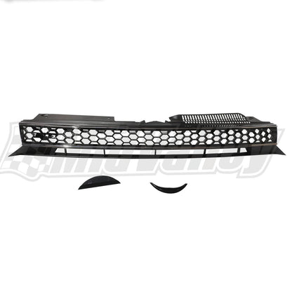 Badgeless Hex Mesh Grille Black for VW MK6 Golf/GTI/Jetta SportWagen (2010–2014)