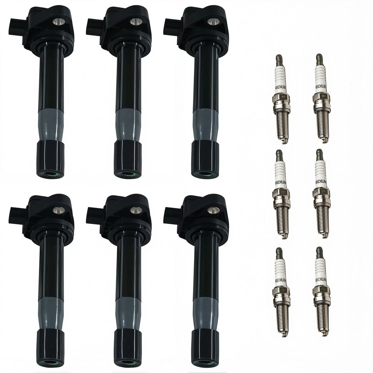 6X Ignition Coil & Spark Plug for Honda Acura 3.5L 3.7L V6 (2008–2017)