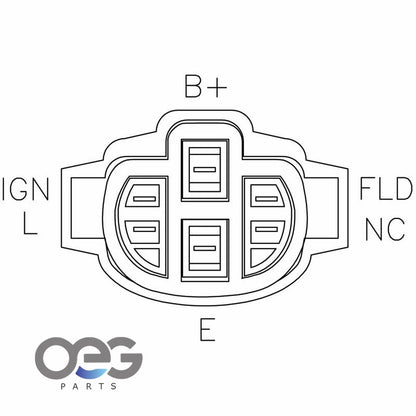 Voltage Regulator for Toyota Pickup L4 2.2L (1979–1980) 27700-54020 026000-3450