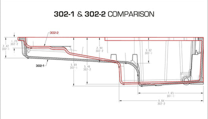 302-2 Engine LS Swap Oil Pan for Nova Camaro (LS1 LS2 LS3 LS6 4.8L 5.3L 5.7L 6.0L)