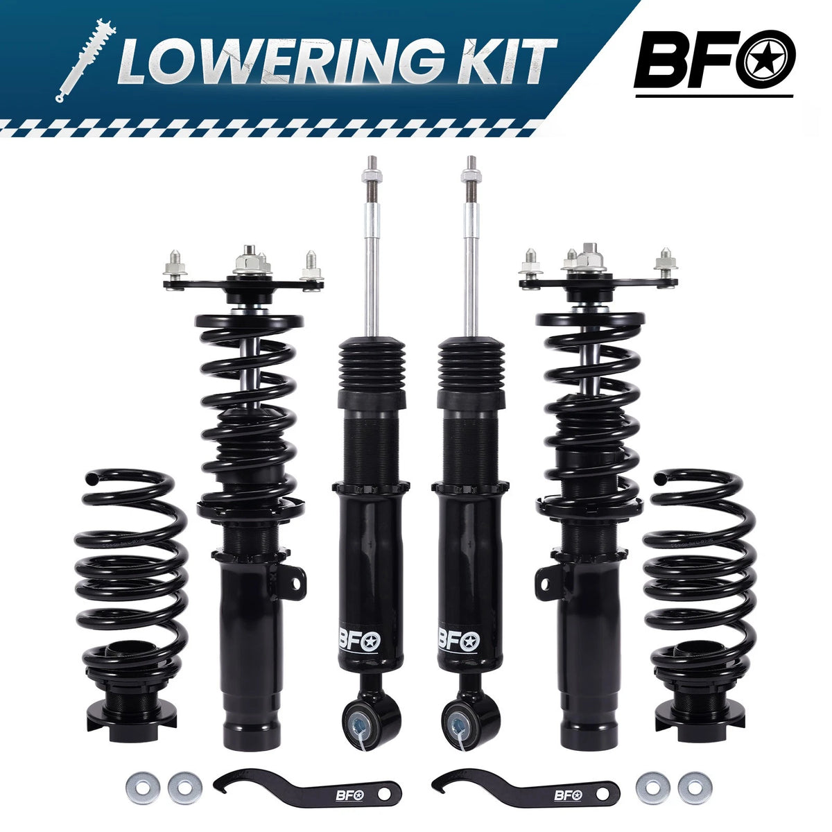 Coilovers Lowering Kit for Honda Civic Hatchback (2016–2020) FK 52mm
