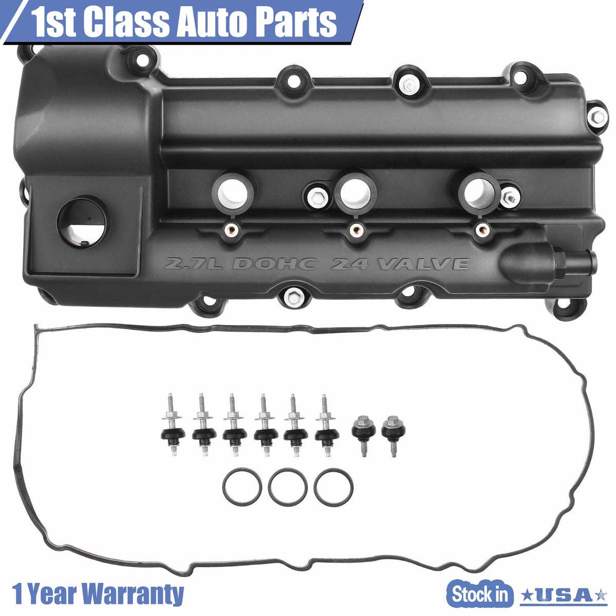 Left Engine Valve Cover w/ Gasket for Chrysler Sebring Dodge Avenger (2006–2010)