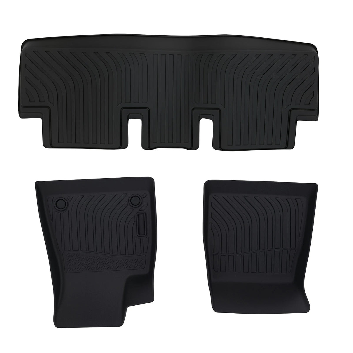 All Weather Floor Mats for Tesla Model 3 (2017–2023) Waterproof Black