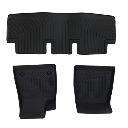 All Weather Floor Mats for Tesla Model 3 (2017–2023) Waterproof Black
