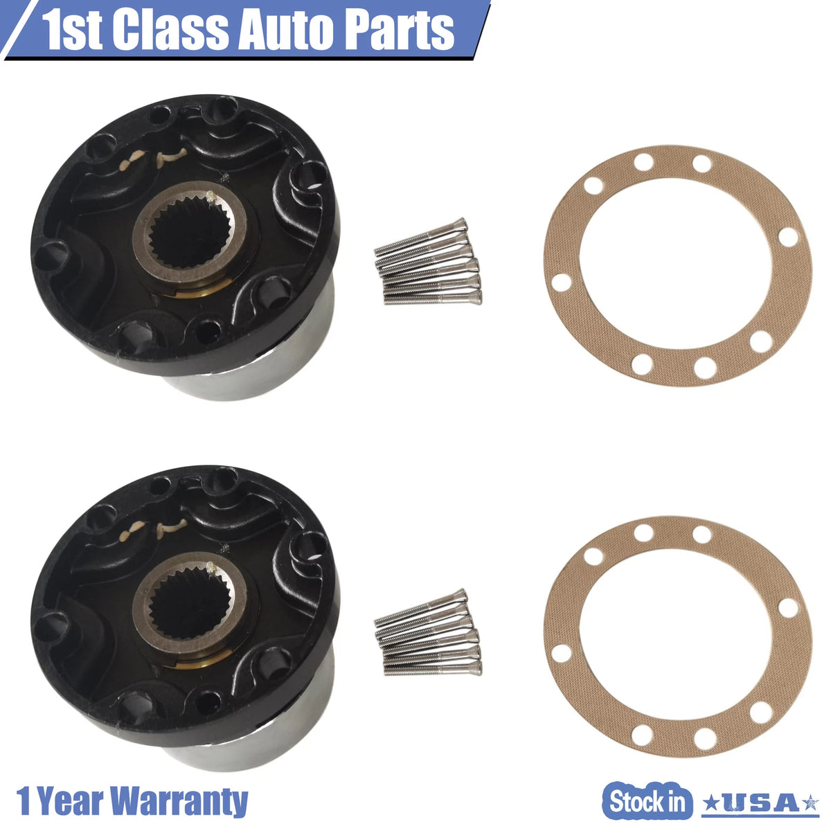 2PC Locking Hubs for Toyota 4Runner Pickup T100 Van (1986–2001) AVM413