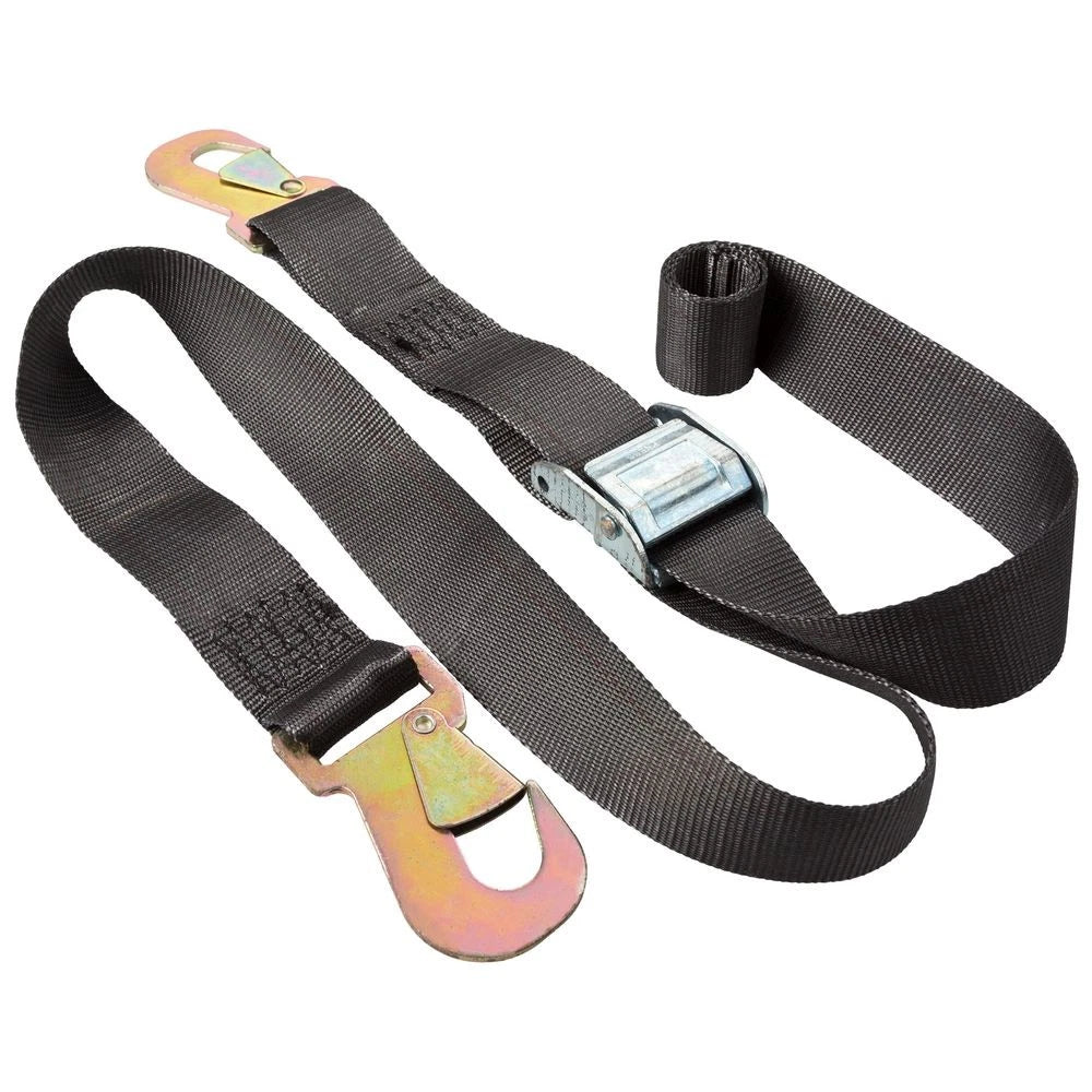 8 Pack 2" x 6' Heavy Duty Cam Buckle Tie Down Straps with Snap Hooks