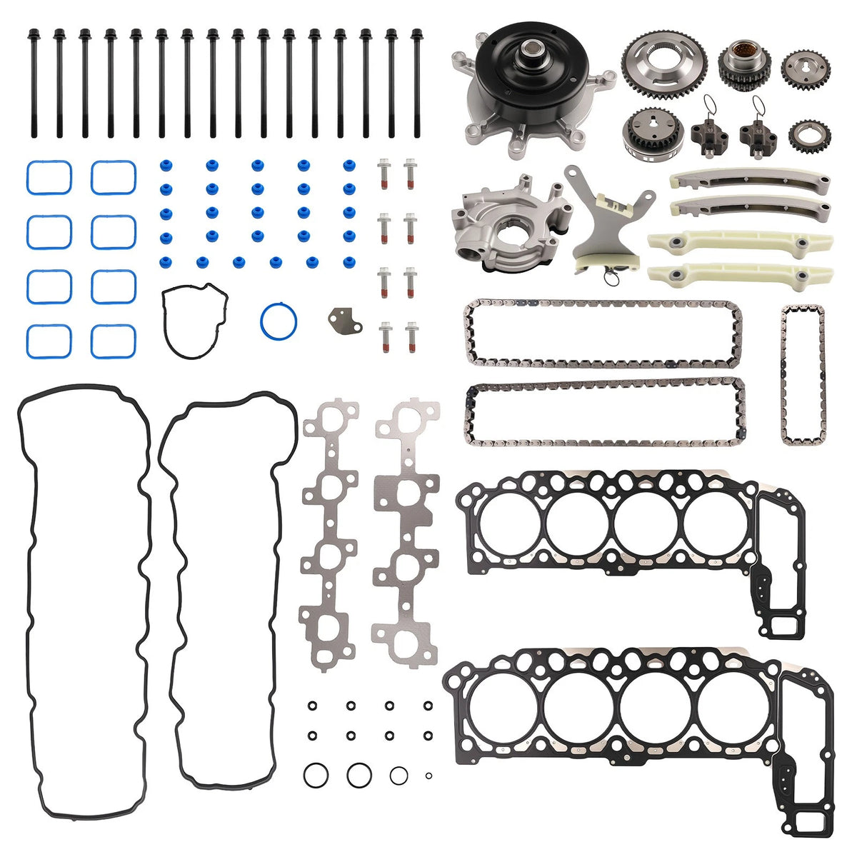 Timing Chain Kit, Water Pump, Oil Pump, MLS Head Gasket for Chrysler Aspen (2007–2009)