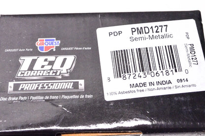 Disc Brake Pad Kit for Carquest PMD1277 (NOS)