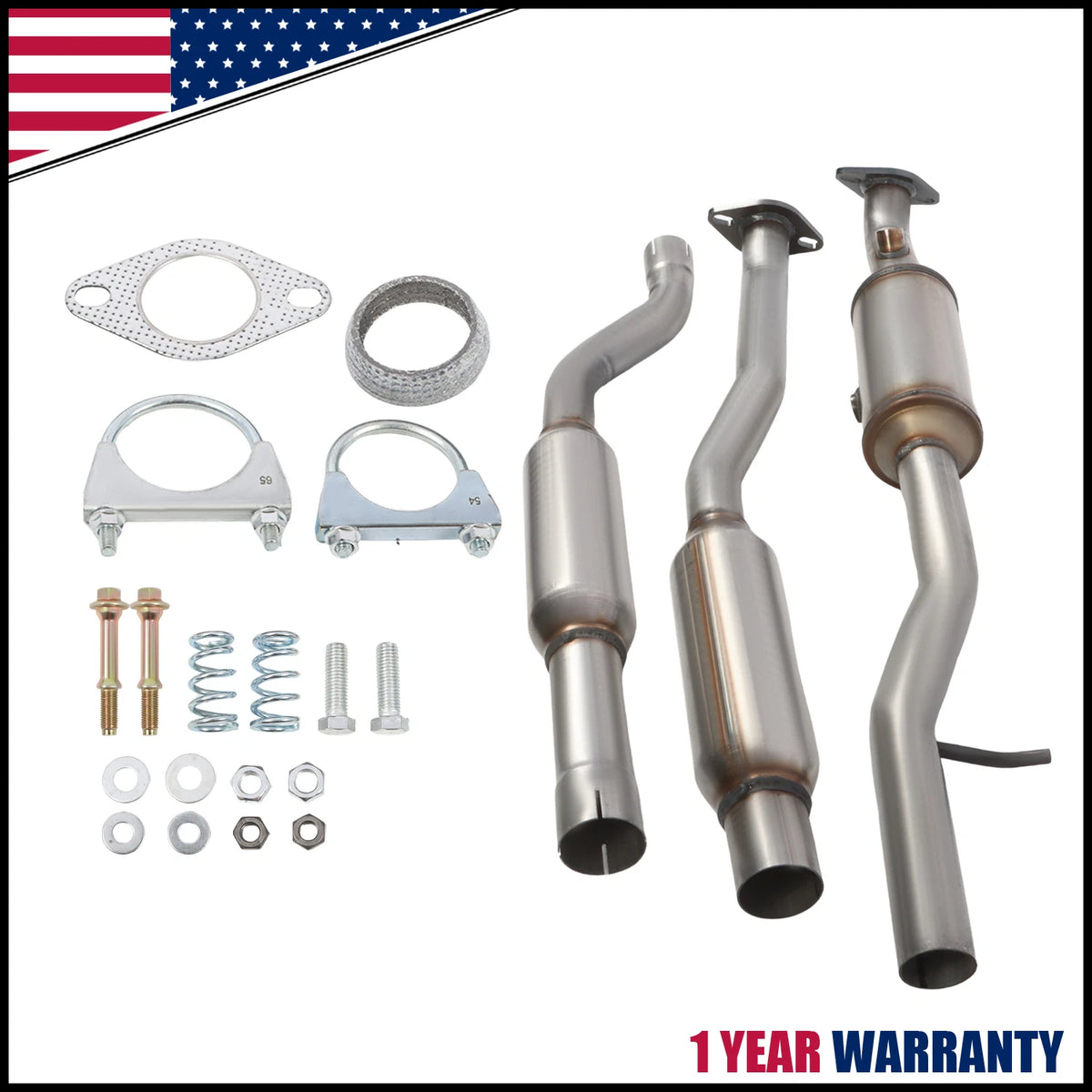 Catalytic Converter Pair for Mitsubishi Lancer (2008–2011) 2.0L 2.4L