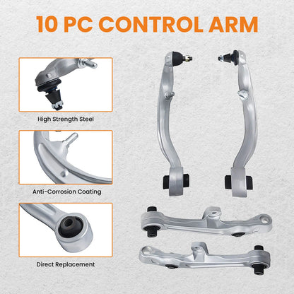 10x Front Lower Control Arm Assembly for Infiniti G35 Coupe (2003–2007)