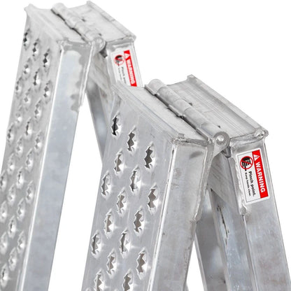 10' Aluminum Arched Folding Lawn Mower Ramps for Big Boy MF2-12014-EZ-LAWN