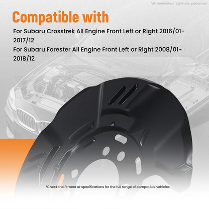 1pc Front Brake Backing Shield for Subaru Impreza Crosstrek Forester (2012–2020) 26290AG000