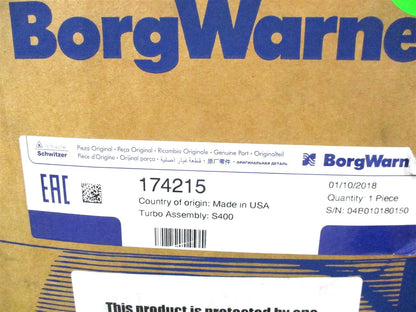 BorgWarner S400 CHRA for (174215, 174215R, 474215)